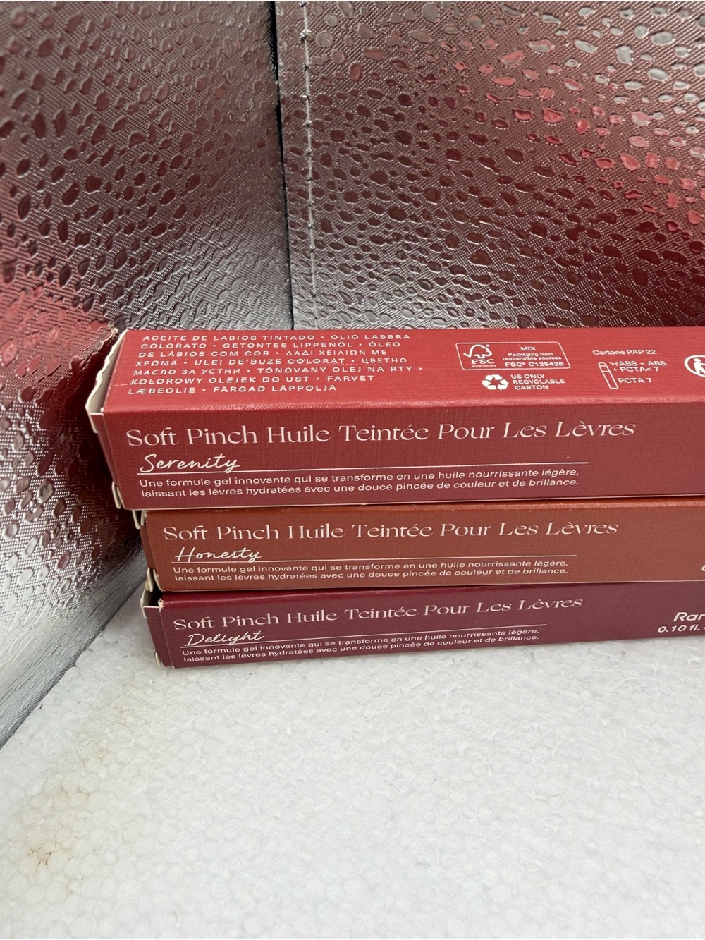 Rare Beauty Soft Pinch Tinted Lip Oils in Deep Red, Rose, Berry- Bundle of 3 - Picture 3 of 5